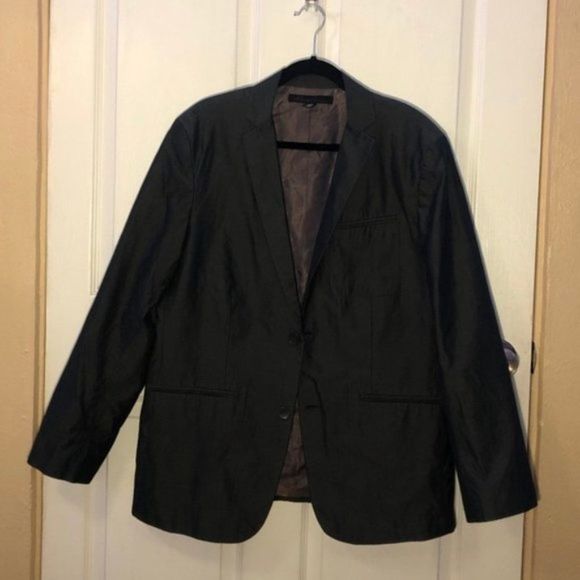 Kenneth Cole Men Black Blazer Black Cotton - Picture 12 of 14